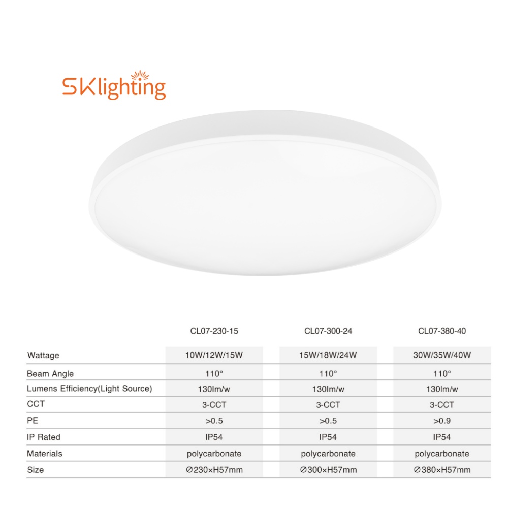 CL07-White Light emitting diode ceiling light 18w ultra-thin round energy saving lamp living room balcony bedroom indoor lighting modern light emitting diode energy saving lamps