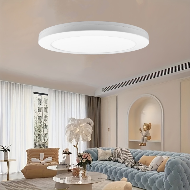 CL06-White Thin Color Temperature CCT Switchable Dip Adjusting LED Ceiling Light Indoor Round 18 W Living Room Dimmable Ceiling Down Light