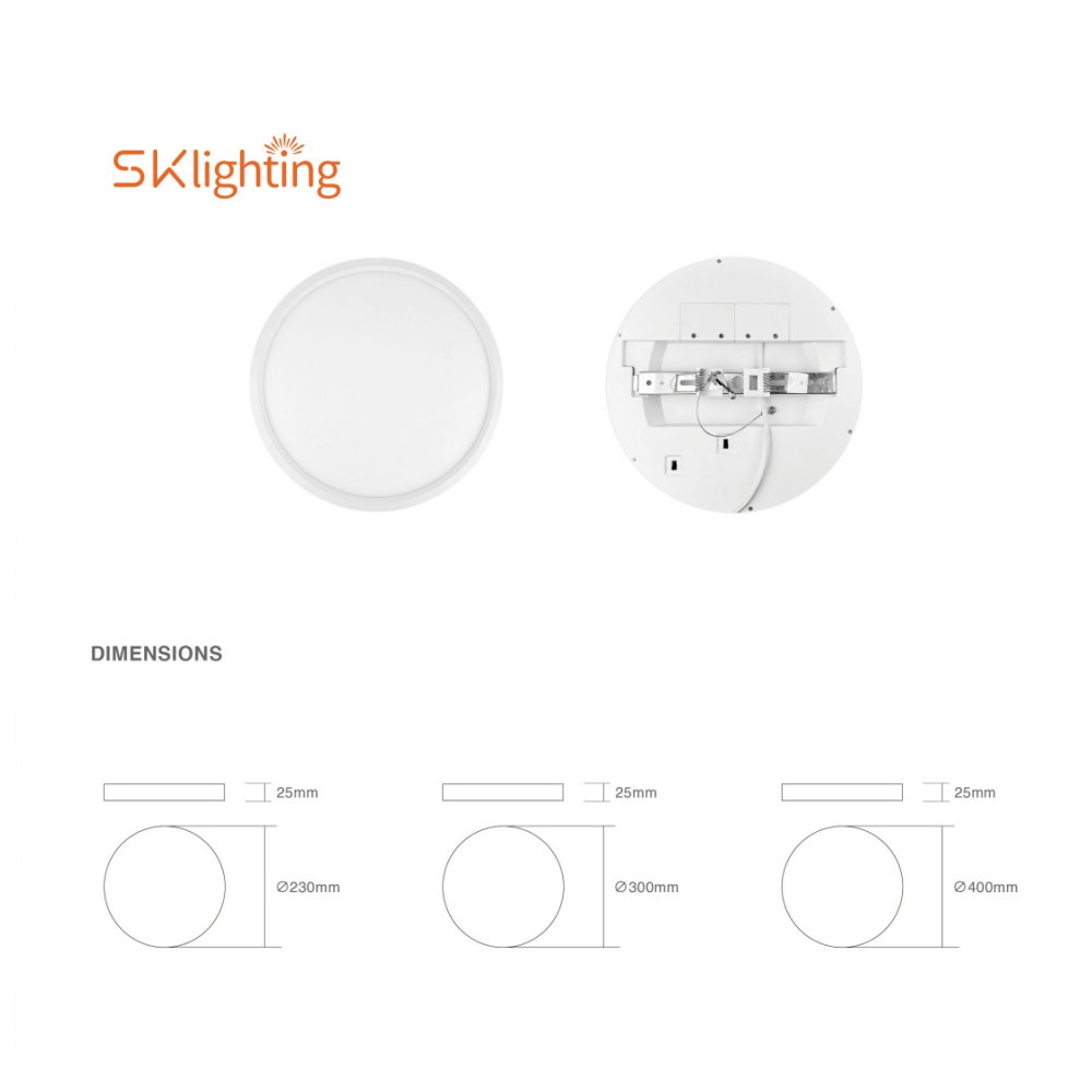 CL04 Light emitting diode ceiling waterproof fog round bathroom living room bedroom home lighting energy saving round flat ceiling light emitting diode light