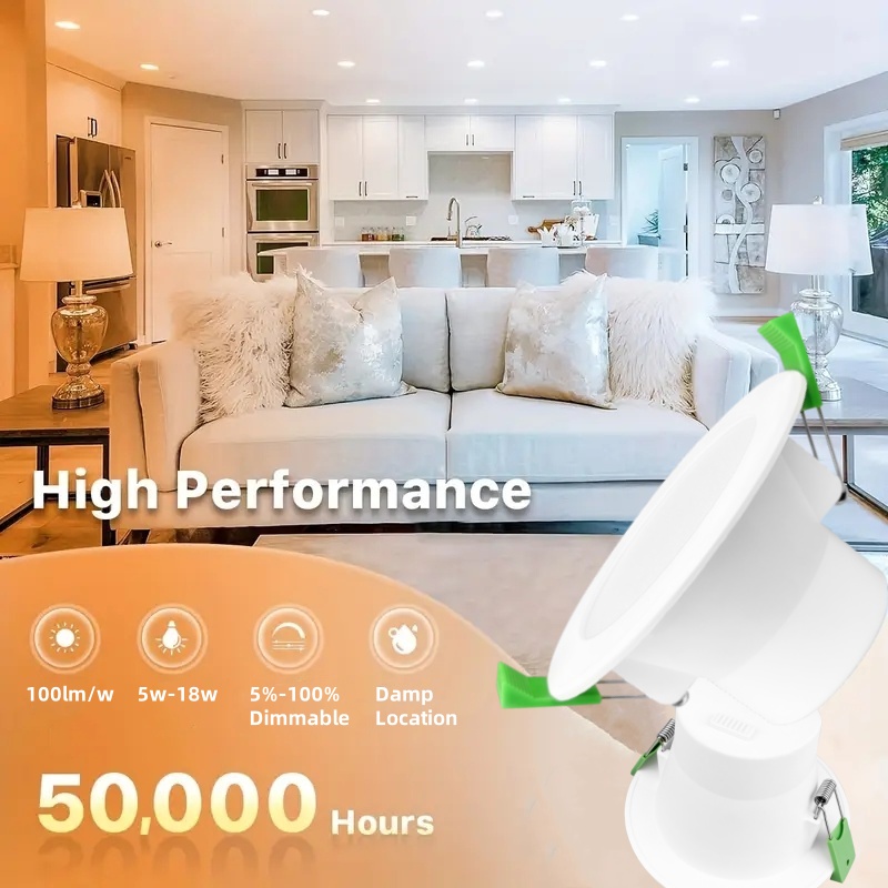 DL01-F IP44 waterproof light emitting diode downlight ceiling downlight 90mm tricolor 3CCT saa certificate dimmable aluminum light home spotlight ce