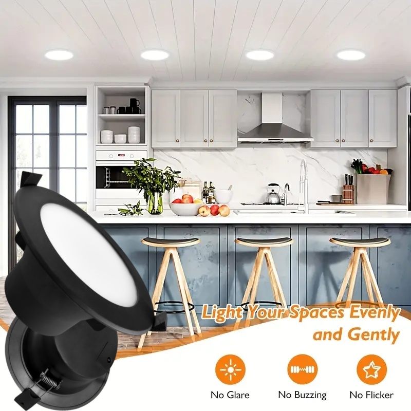 DL01-F black Light emitting diode downlight dimmable SMD round recessed home light outdoor saa black downlight 10w ip44 waterproof aluminum downlight