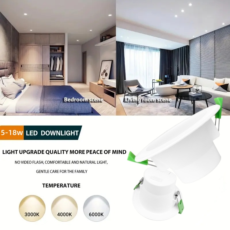 DL01-F IP44 waterproof light emitting diode downlight ceiling downlight 90mm tricolor 3CCT saa certificate dimmable aluminum light home spotlight ce