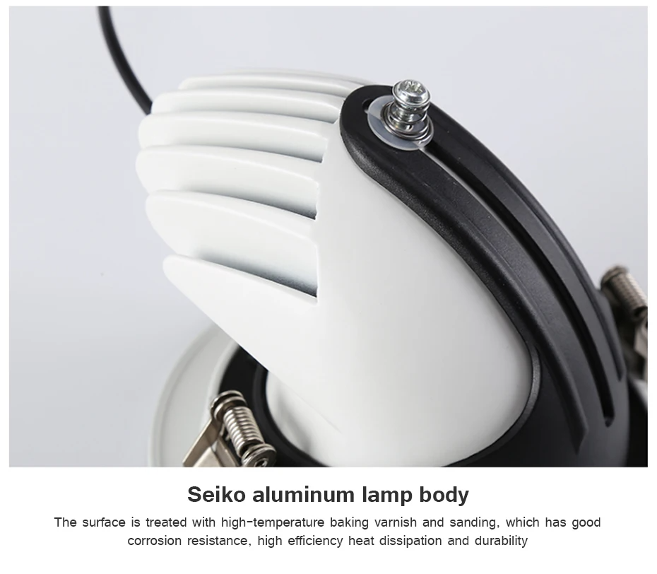DL05 Clothing Store Recessed Elephant Trunk Ceiling Light Clothing Store COB Adjustable Angle LED Commercial Spotlight 4500K R97 Lamps