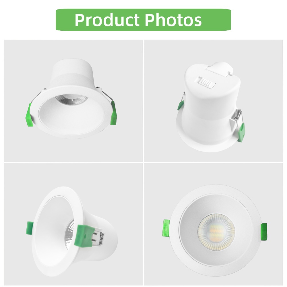 DL10.2.0  Ceiling Light Downlight 8W SAA 3CCT ip44 waterproof Anti Glare Recessed 90mm downlight tri colour ceiling spot light Australia