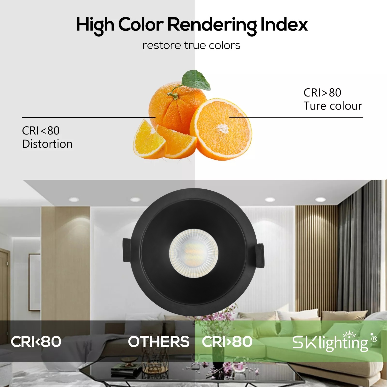 DL10.2.0  Anti-glare Spotlight Commercial LED Downlight 8W ip44 waterproof 3cct saa Recessed  Main Lighting Ceiling spotLight 90mm cut out