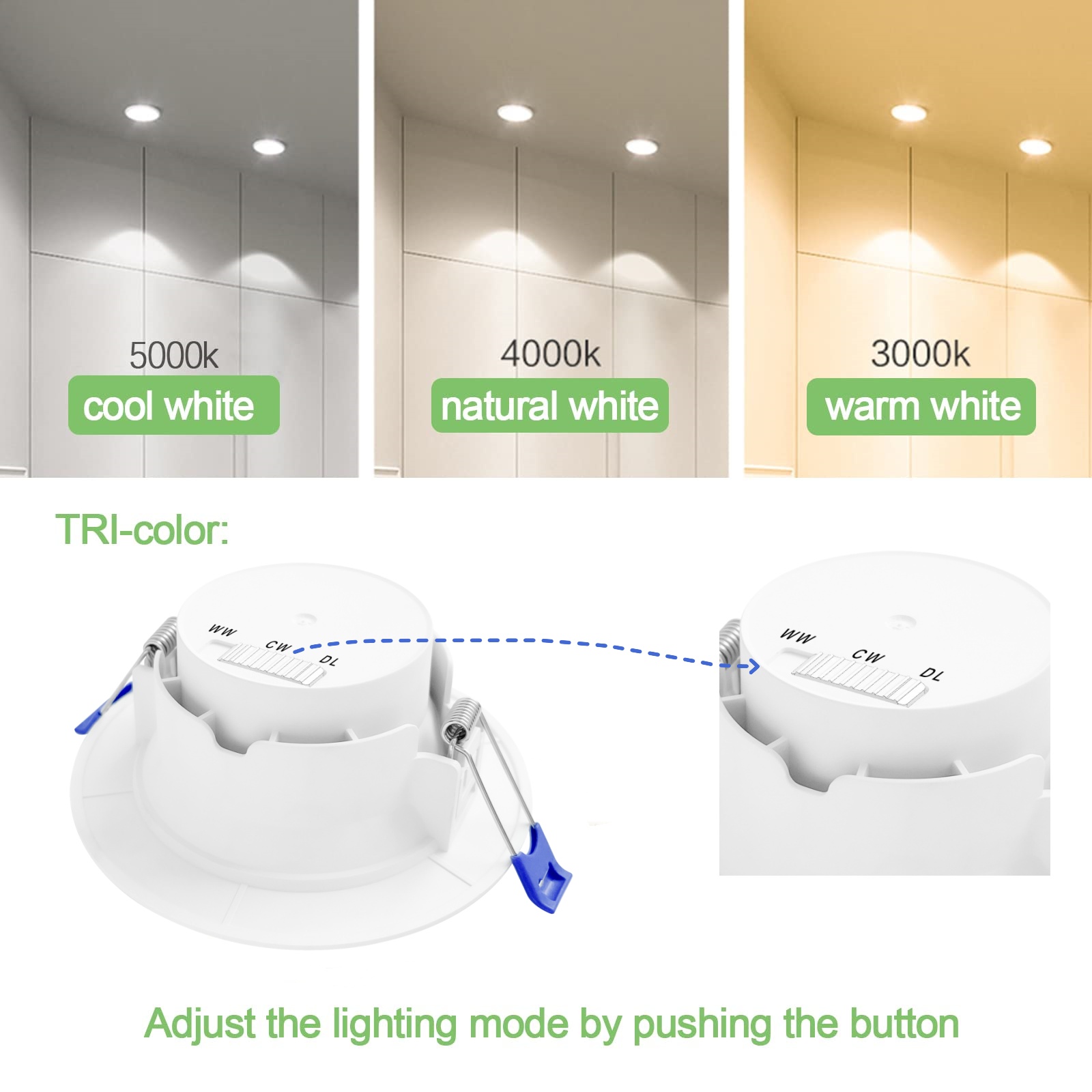 DL09 Downlight Unique Slim desgin 3cct dimmable 8w saa led downlight approved IP44 waterproof recessed ceiling light aluminium lamps