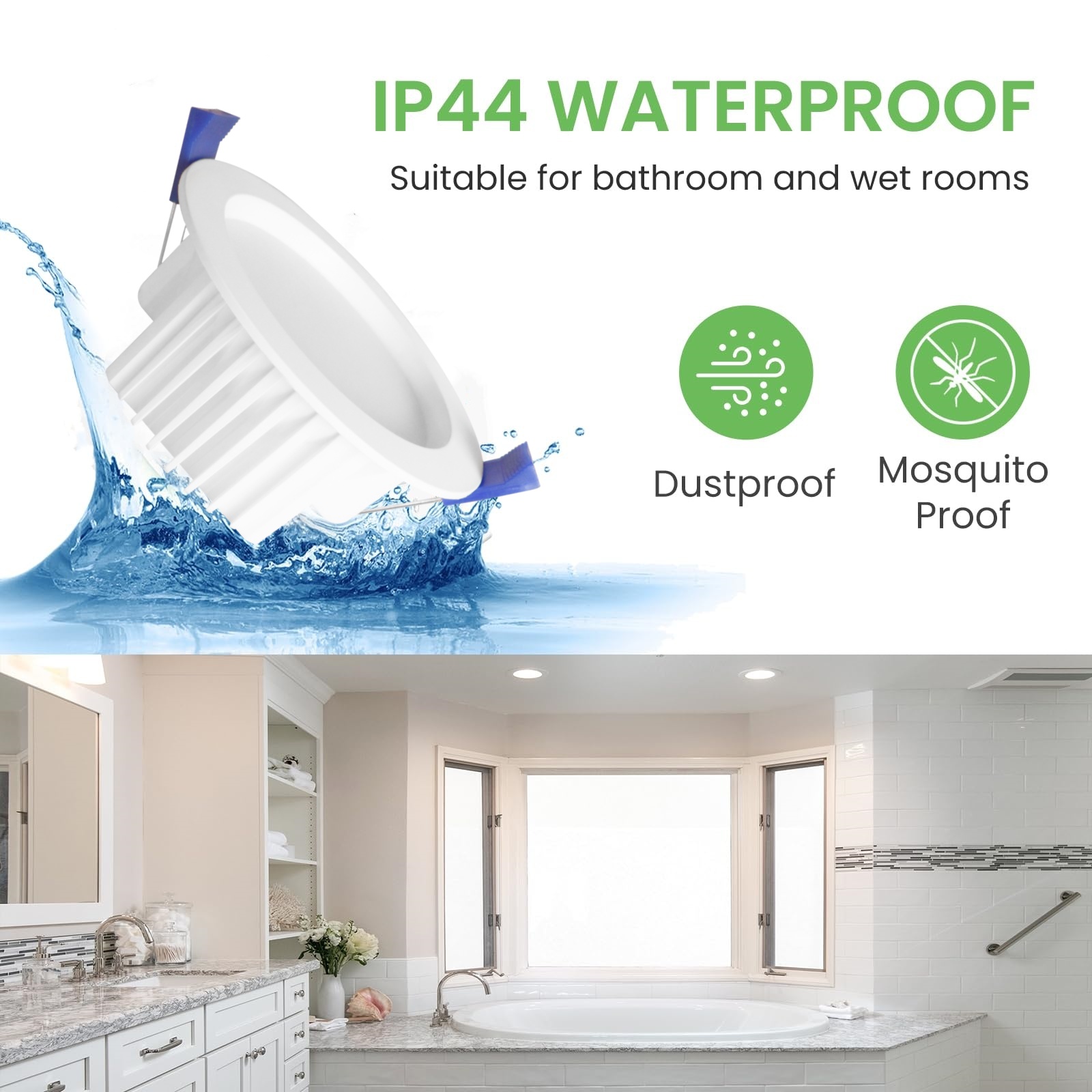 DL11 Australia Downlight Waterproof AntiGlare Aluminum Recessed Ceiling Spotlight saa home Office SMD Downlights 3cct led down lights
