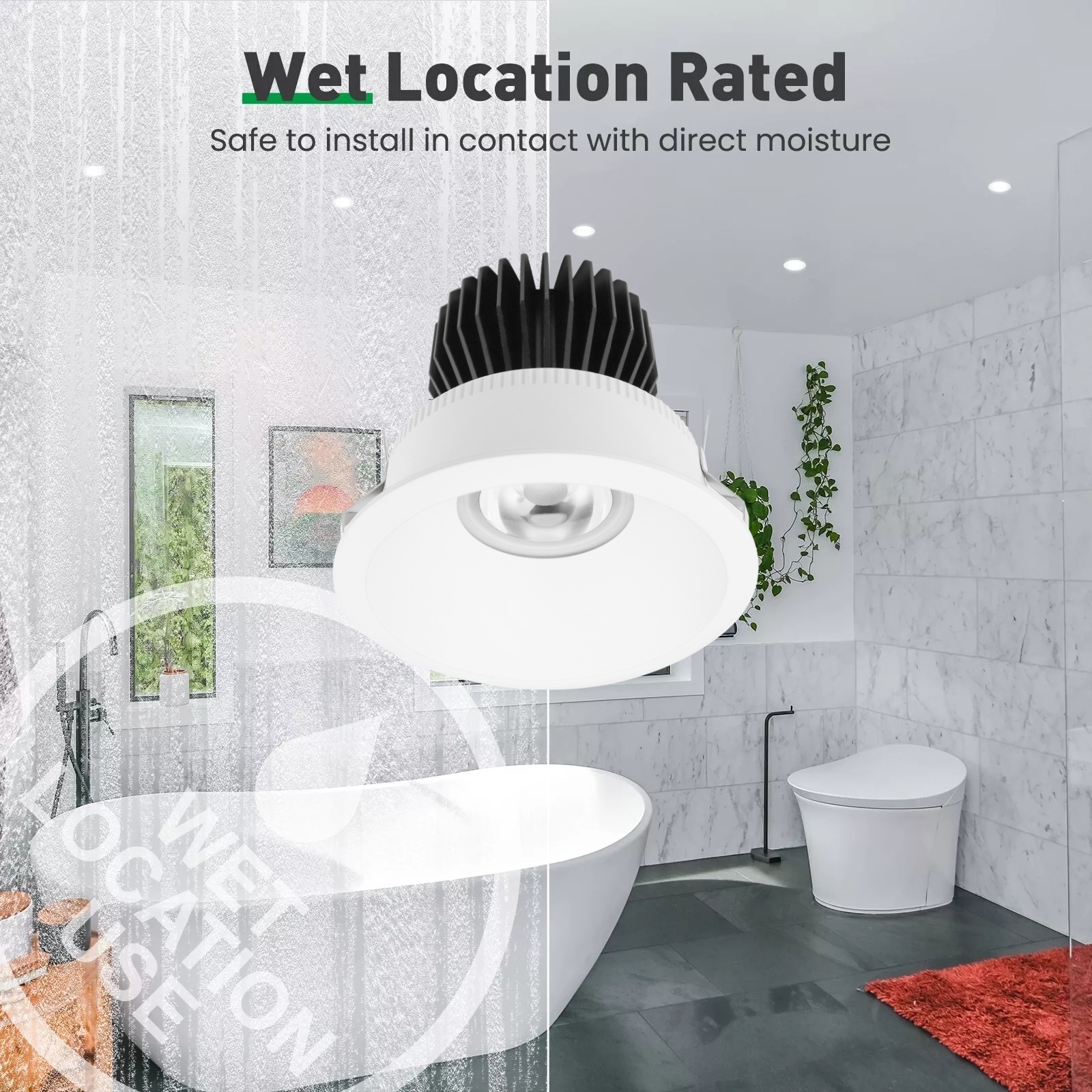 DL14 Indoor family hotel embedded spotlight anti-glare 11w embedded die-casting aluminum cob spotlight angle adjustable home lamp