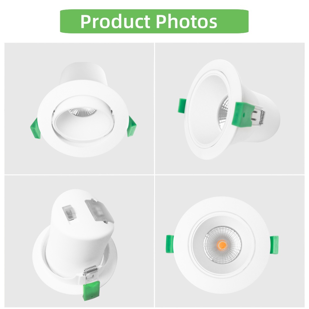 DL13 SAA certified led downlight saa 3cct  ip44 waterproof anti-glare 8W 9W rotatable embedded LED ceiling spots lights 90mm cut out