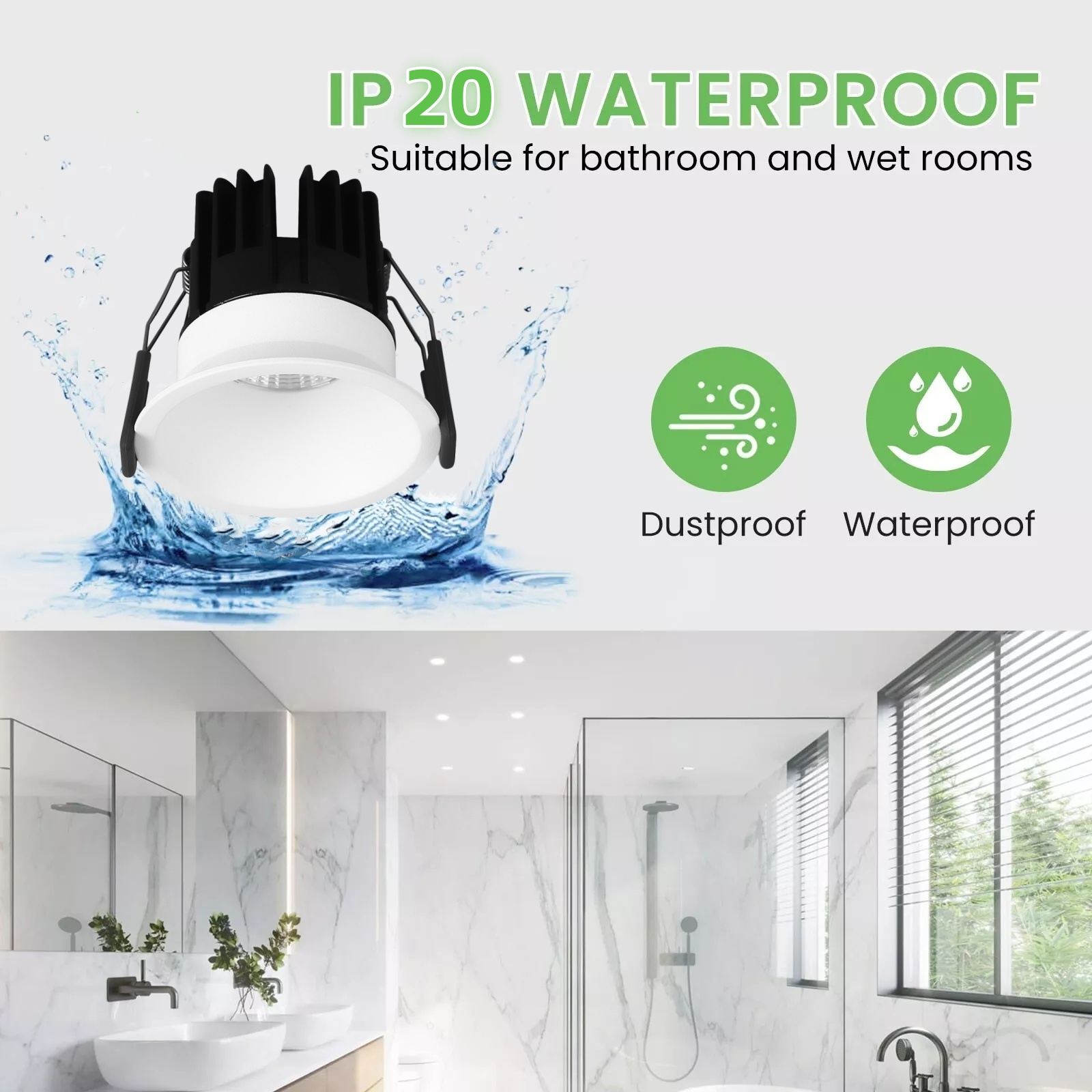 DL15 Downlight Embedded narrow frame anti-glare LED downlight COB spotlight die-casting aluminum light home hotel shopping mall lamp