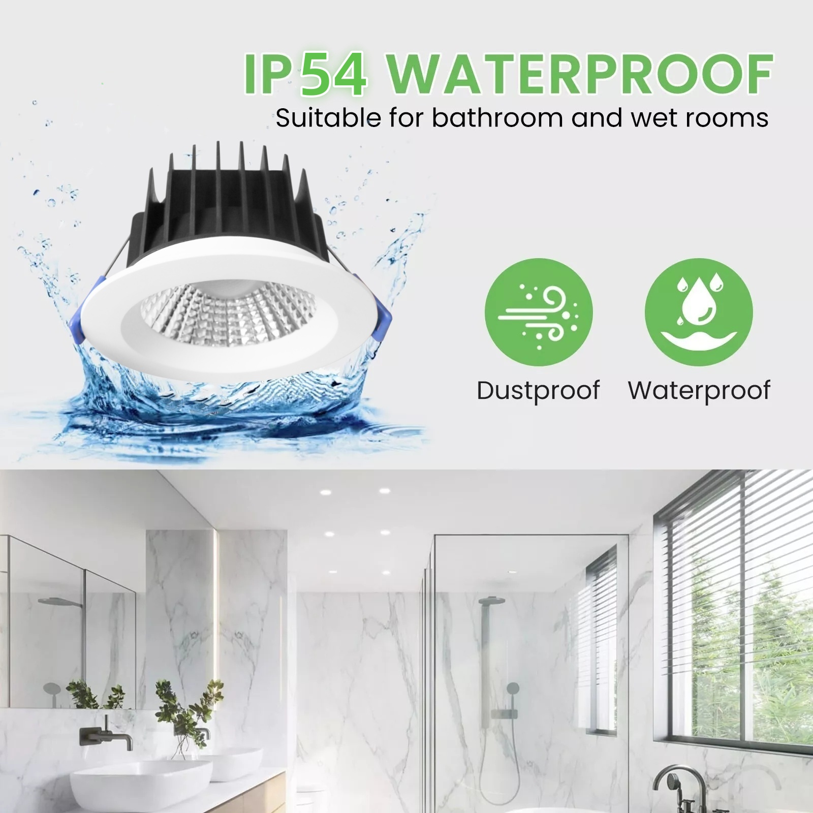 DL41-R SAA certified downlight 8w 9w 90mm  indoor 3CCT recessed dimmable downlight Australia IP54 waterproof antiglare spotlight lamp